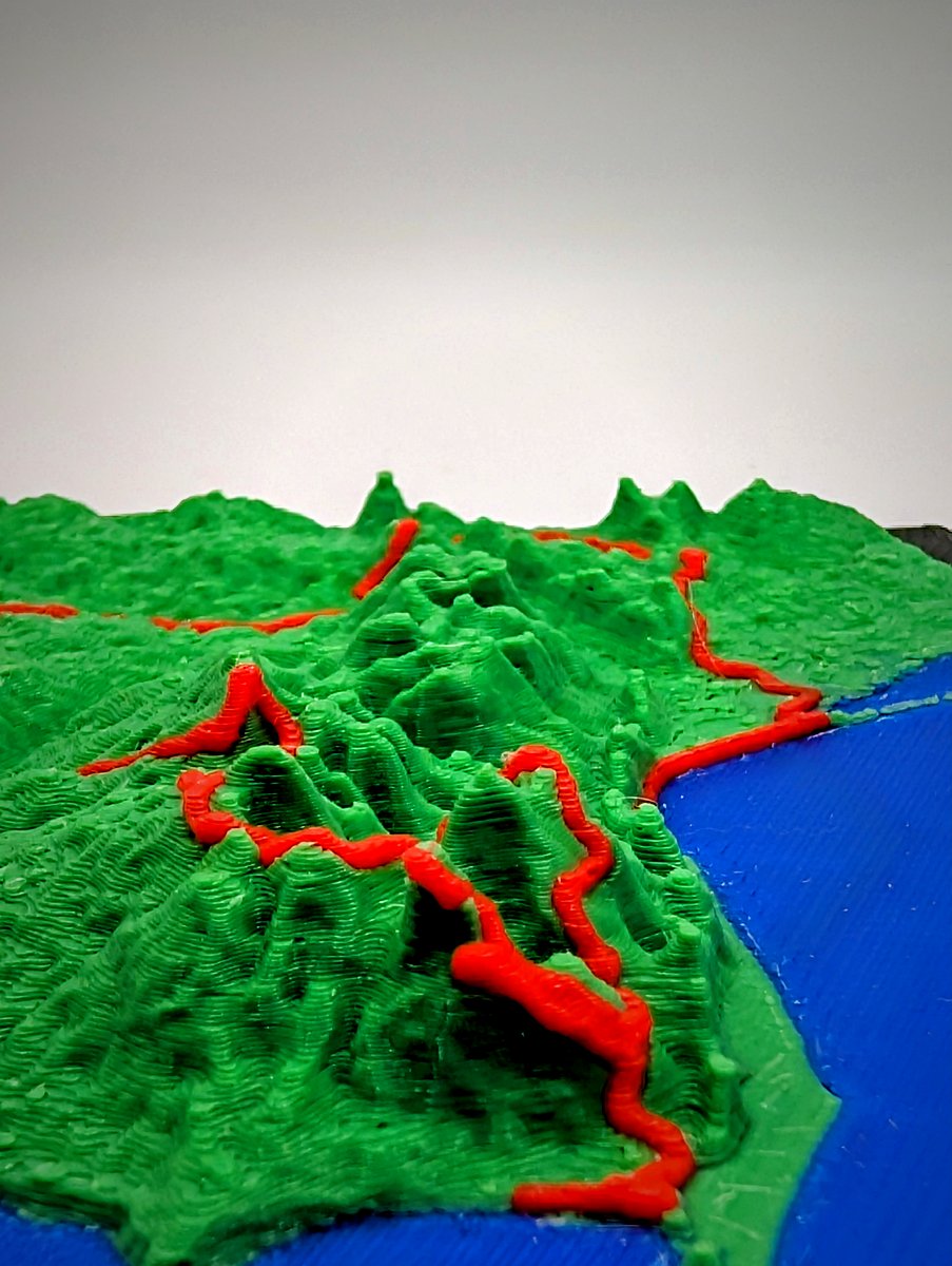 Détail relief topographique 3D